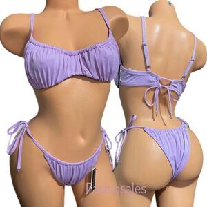 Victorias Secret Set Ruched Wicked Push Up without padding Bikini Top & bottom